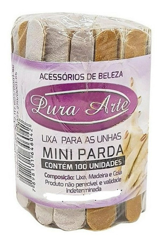 Lixa Para Unhas Mini Pop Com 100un Pura Arte