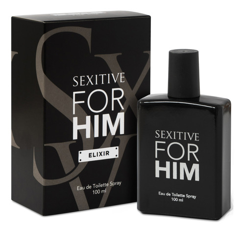 Perfume Hombre Sexitive For Him Elixir Men C/feromon 100ml