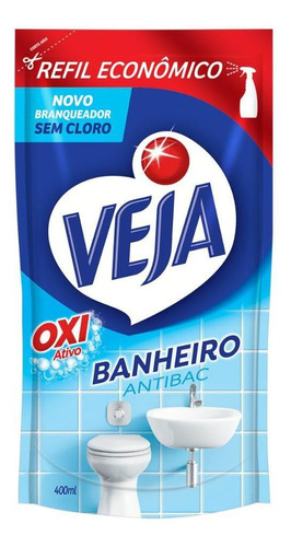 Limpador Veja Banheiro Antibac Sachê 400ml