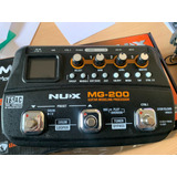 Nux Mg-200 Pedalera Guitarra Eléctrica Color Negro