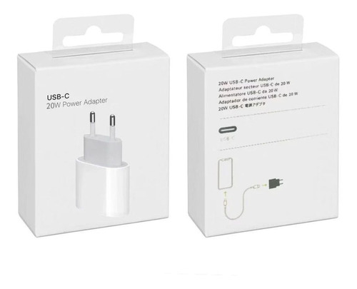 Cargador Adaptador Para iPhone 11/12/13 Carga Rápida 20w