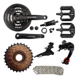 Kit Peças Para Bike 21v Aro 26 E 29 3x7v Mtb 