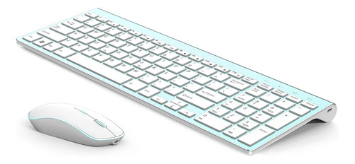 Teclado Y Mouse Inalámbrico J Joyaccess/ Blanco