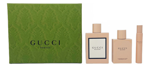 Gucci Bloom Set De 3 Pz Con Miniatura Para Mujer