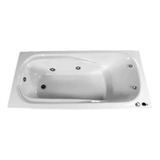 Bañera Hidromasaje Jacuzzi  Acrílico 150 X 78 Blanco 6 Jets