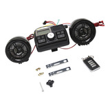 Kit De Altavoces Estéreo Montaje De Manillar De Motocicleta