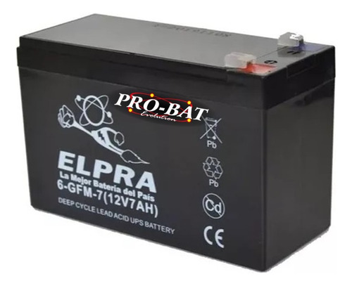 Bateria Para Alarma 12v7ah