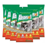 Pack 6 Un Piedras Sanitarias Absorsol Premium Gato 3.6 Kg