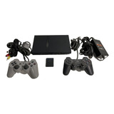 Consola Sony Playstation 2 Ps2 Original 2 Controles + 64 Gb