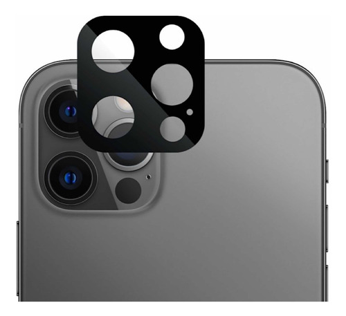 Lámina De Vidrio Cámara Para  iPhone 12 Pro Max-color Negro