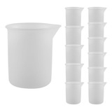 Vasos Medidores De Silicona Para Resina, 12 Tazas De Silicon