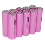 Bateria Recargable 18650 3.7v 2500 Mah Sin Teton Pack X10