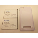 Batería Original Philips S 326 Ab3000iwmc + Tapa De Acrilico