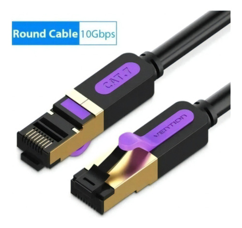 Cable De Red Blindado Cat 7 Rj45 Vention De 20 M, 600 Mhz Y 10 Gbps