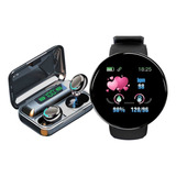 Auriculares Inalámbricos F9  + Smartwatch Reloj D18 Premium
