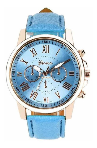 Reloj Geneva Mujer Celeste.