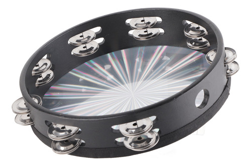 Tambourine Double Row, 16 Pares De Jingles Metálicos, Sonido