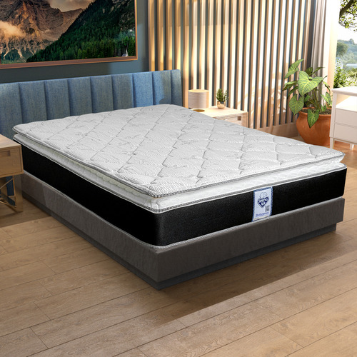 Colchón King Size Ortopédico De Resortes Spring Air, Modelo Kunis, Tecnología Performance 200 Cm X 190cm X 26cm Sp