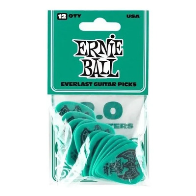 Ernie Ball 9196 Puas Verde 2.0 12 Pzas Everlast Picks Derlin Color Verde Claro Tamaño 2.0 | MercadoLibre