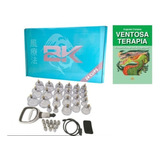 Kit Ventosa Bk Com 24 Copos New + Livro Ventosaterapia