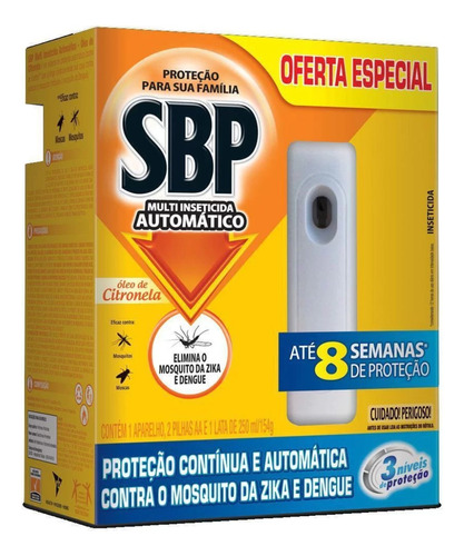Kit Sbp Automático Aparelho + Refil 250ml Citronela 