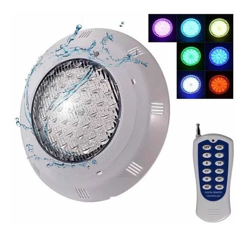 Bala Sumergible Rgb Led Para Piscina Y Jacuzi 24w + Control