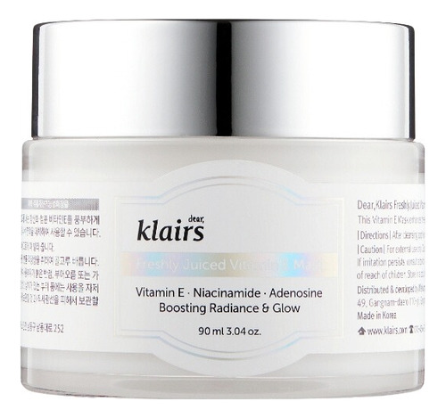 Dear, Klairs Freshly Juiced Vitamin E Mask 90 Ml