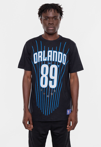 Camiseta Nba State Number Orlando Magic Preta