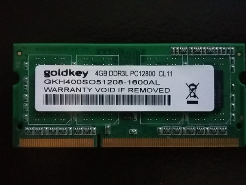 Memoria Sodimm 4gb Ddr3l Goldkey Notebook Laptop