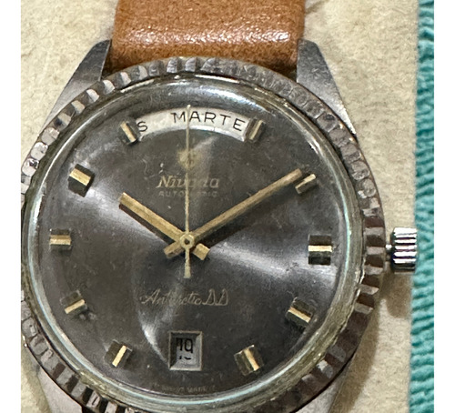 Reloj Vintage Nivada Antarctic Acero 