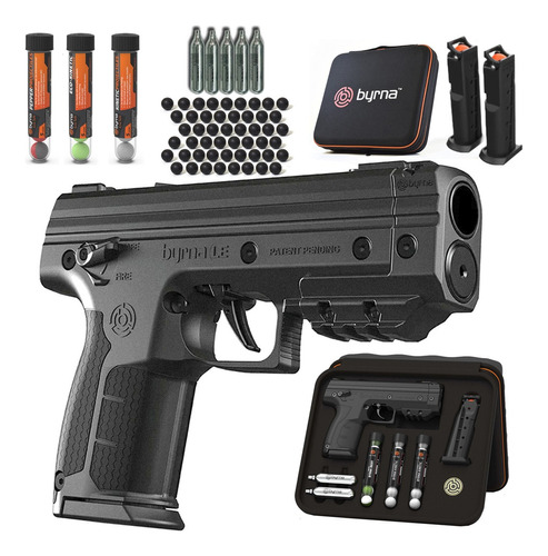 Kit Pistola Byrna Defensa Estuche + Accesorios Y Municiones