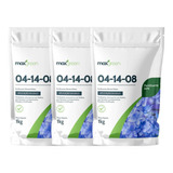 3x Fertilizante Mineral Misto Npk 04-14-08 (1kg) Maxgreen