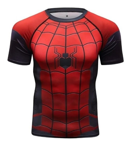 Playera Camisa Spiderman Hombre Araña Marvel Avengers Licra