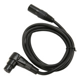 Cable Balanceado De Micrófono Xlr A Hembra De 90 Grados, 3 P