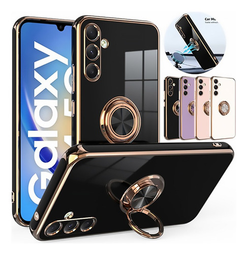 Capa Compatível Samsung Luxo Premium Com Suporte Anel Atrás 