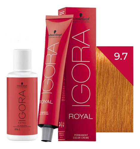 Tinta De Cabelo Igora Tons Cobre 8.77 9.7 7.77 6.77 + Ox 20v