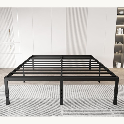 Chezisam Base De Cama Tamano Queen Que No Necesita Somier, B