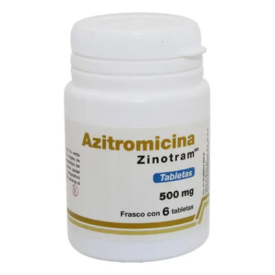 Azitromicina Zinotram Tabletas 500mg 6 Tabletas | MercadoLibre