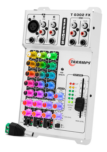 Mesa De Som Automotivo Taramps T 0302 Fx Multicolor Mixer