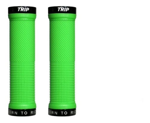 Puños De Bicicleta Trip Grips Doble Ring Verde/negro
