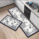 Alfombra De Cocina Engomadas Absorbentes Diseños A Elegir 