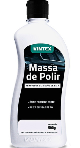 Massa De Polir 590g Automotiva Vonixx Vintex