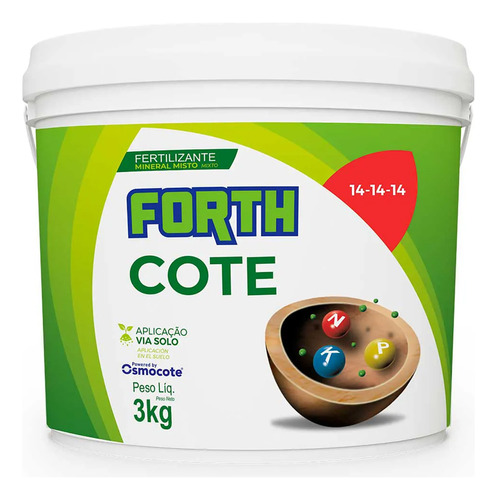 Fertilizante Adubo Osmocote Forth Cote 14-14-14 3kg