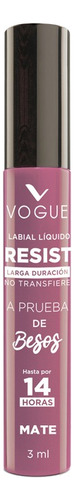 Labial Larga Duracion Resist Vogue Acabado Mate Color Linda