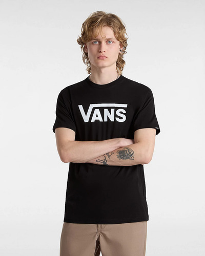 Remera Vans Classic - Logo Negra Original Nueva !!