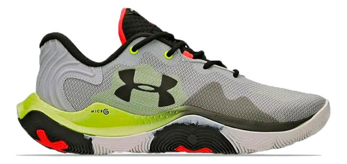 Zapatillas Under Armour Basquet Hombre Buzzer Bco-ama-ng Cli