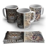 Adorables Pocillos Gato Mugs Gaticos Anime Vasos Tazas Café