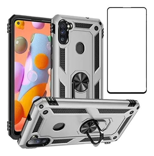 Funda Samsung Galaxy M11 Case + Mica Cristal 21d