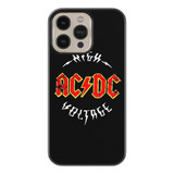 Case Funda Para Celular Acdc Fondo Negro Rock Musica Moda