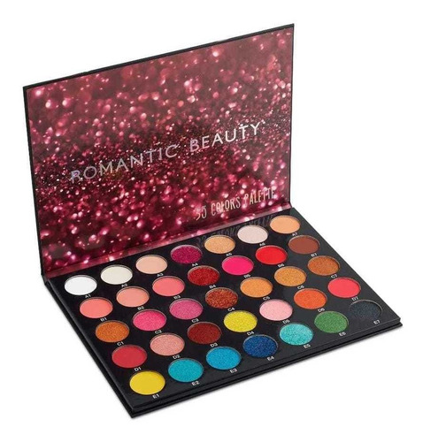 Paleta De Sombra De Ojos 35 Colores Romantic Beauty